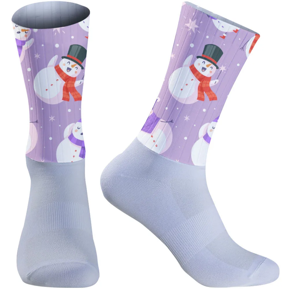 

2025 Новые высокоэластичные носки без ограничений на щиколотке, отметки нулевого давления после трех часов езды на велосипеде