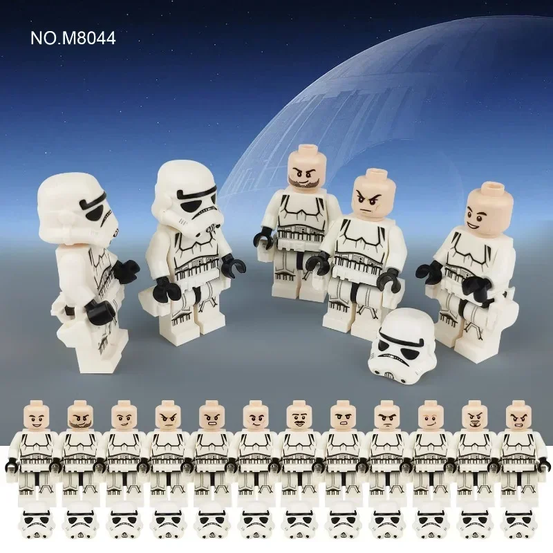 12PCS Set Star Wars Storm Trooper Model Fashion Cartoon Anime Model Mini Action Toys Figures Models Children Birthday Toy Gifts