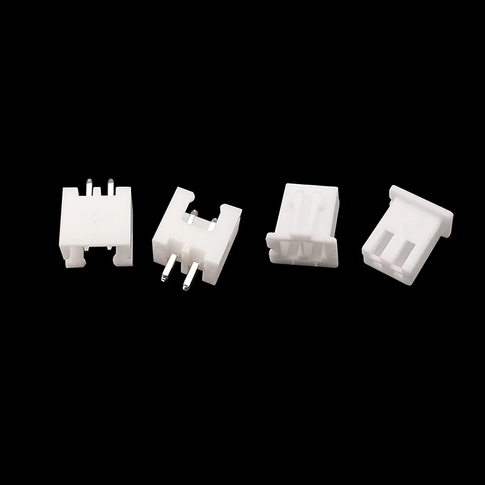 100Pcs XH2.54 2 Pin 2.54mm Pitch Terminals Housing Male Plug & Female Socket Header Plastic Shell JST Wire Connector Adaptor XH