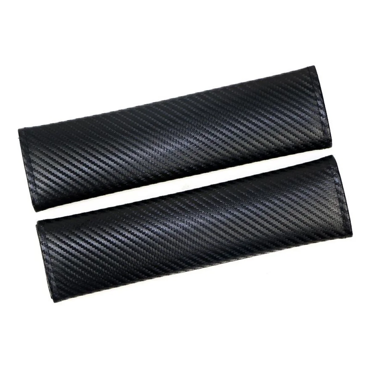 

2 pcs Carbon Fiber Shoulder Cover Black Strap Protector Safety Accessory For Motorcycle Gear Luggage