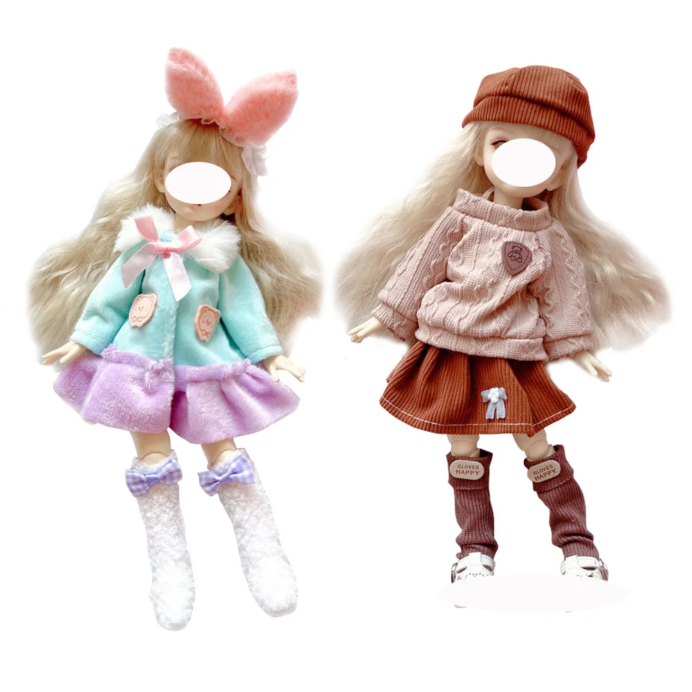 Cute GG Series Pretty Personalized Clothes for 30 cm 1/6 Bjd Byte Doll DIY Dress Up Clothing Skirt Casual Suit Socks Accessories