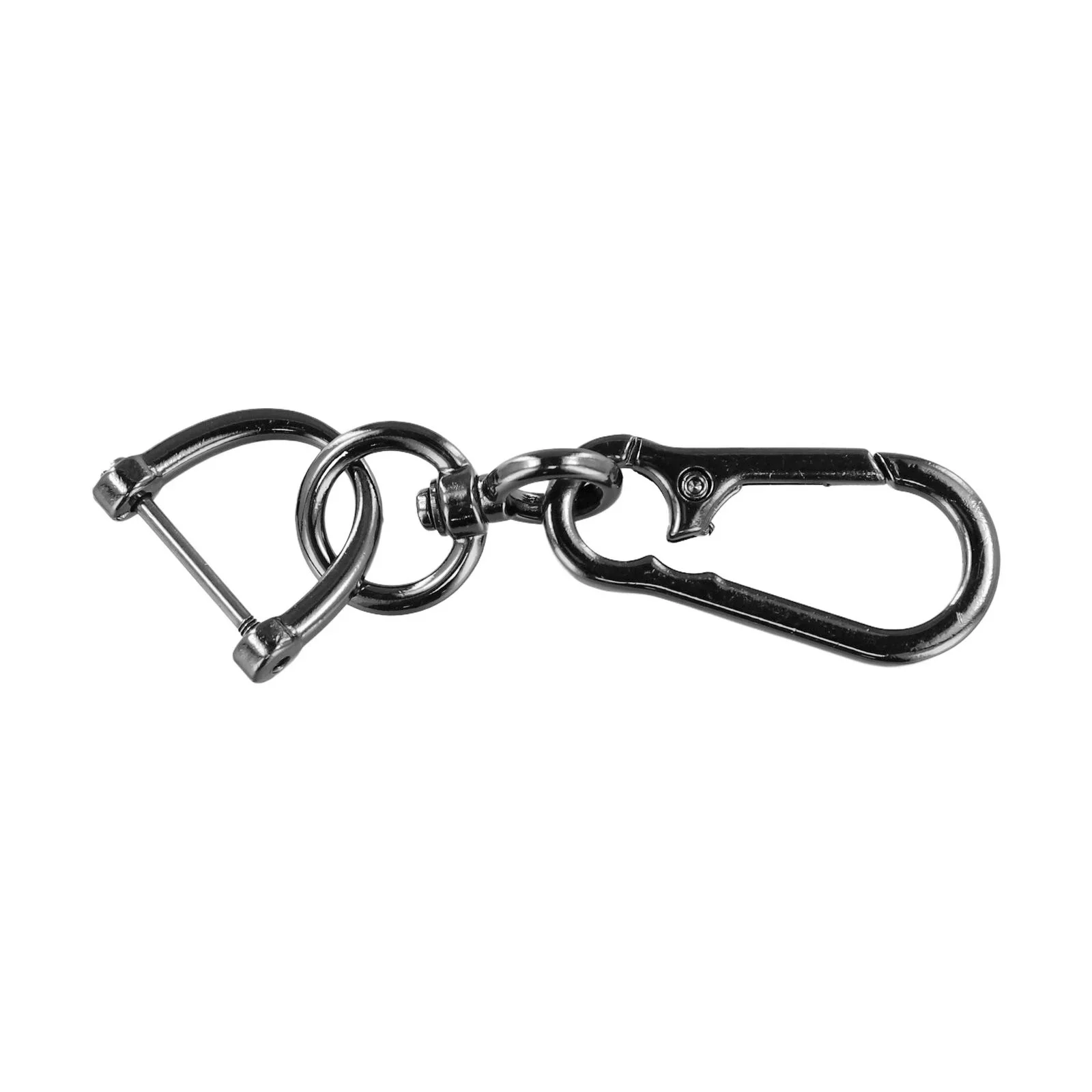 Keychain Practical and Trendy Zinc Alloy Keychain with 8 Shape Buckle and Horseshoe Buckle for All Your Key Needs