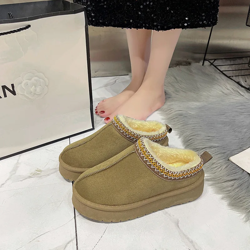 أحذية الثلوج للنساء، شتاء جديد رائج البيع مع عزل قطيفة وأحذية قطنية سميكة، عصرية ومتعددة الاستخدامات #3