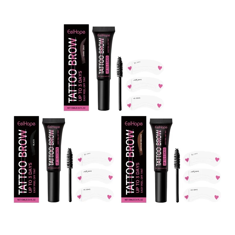جل الحواجب يدوم طويلاً، تلوين طبيعي، يرطب ويغذي العناية بالحواجب