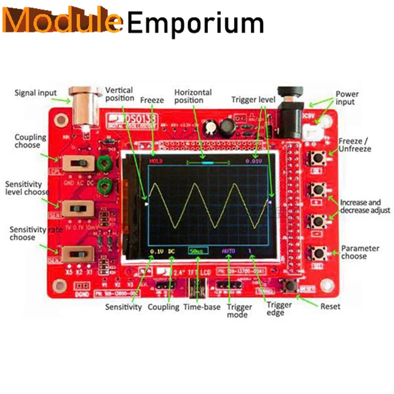 DSO138 Digital Oscilloscope Production Kit Electronic Teaching Training Competition Kit STM32 Finished Product