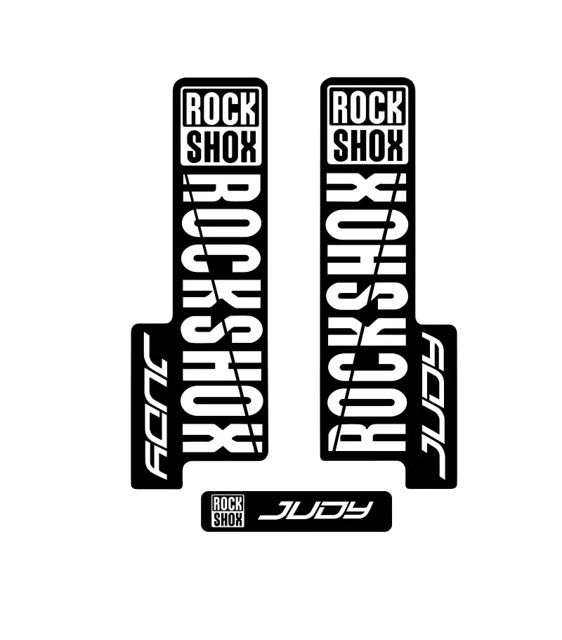 Self‑Adhesive Vinyl Decals for Rock‑Shox JUDY 2018 Mountain Bike Front Fork, MTB Cycling Replacement Decor Stickers