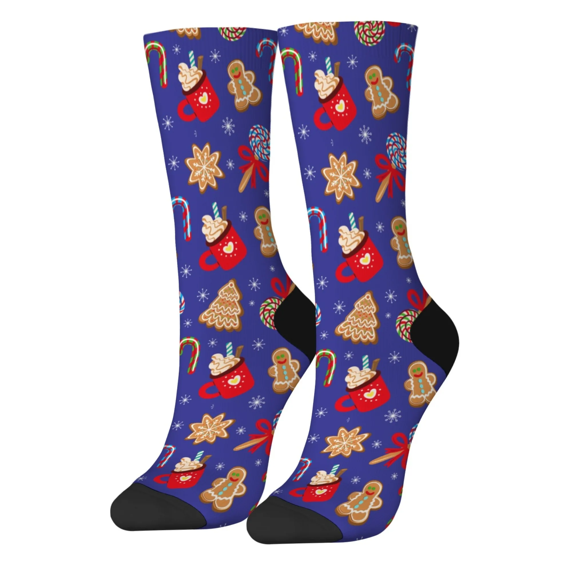 Herrensocken mit Weihnachtsmotiv, Harajuku-Stil, Neuheit, lustig, Happy Crew-Socken, Unisex, lässig, modisch, Cartoon, niedliche Socken, Urlaubsgeschenk