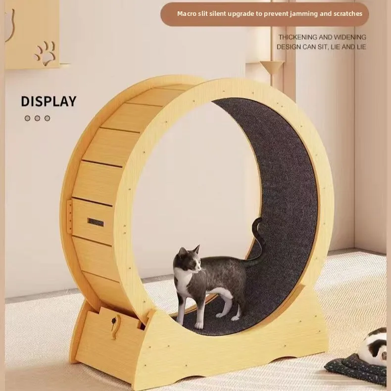 Tapis roulant pour chat, cadre d'escalade pour animaux de compagnie, exercice silencieux, Fitness, grand jouet, roue de course pour chat