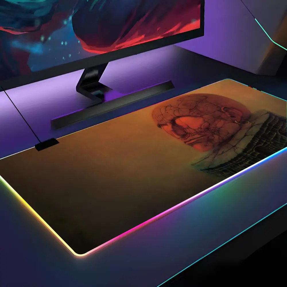 

Z-ZdzislawBeksinskis Art Mouse Pad RGB Backlit Mouse Pad Laptop Mouse Pad Laptop Gamer Computer Desk Gaming Accessories