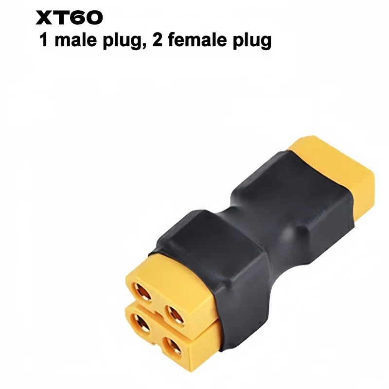 XT60/T plug one-to-two Lithium battery parallel conversion plug  male and female parallel conversion