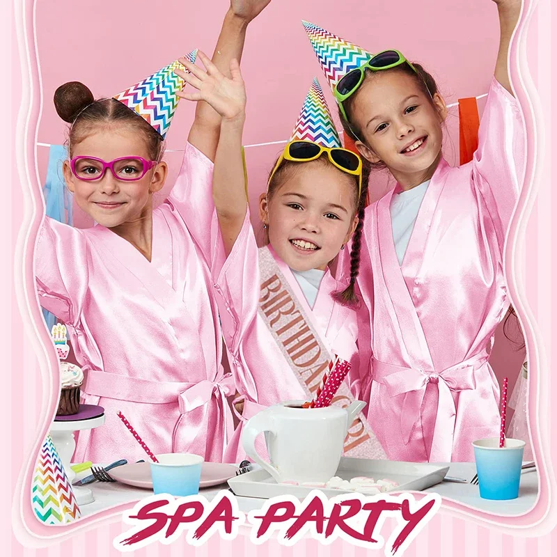 6/8/10/12Set Spa Party for Girls Spa Birthday Party Supplies for Kids Party Favors Wedding Favors with Blindfolds Headbands