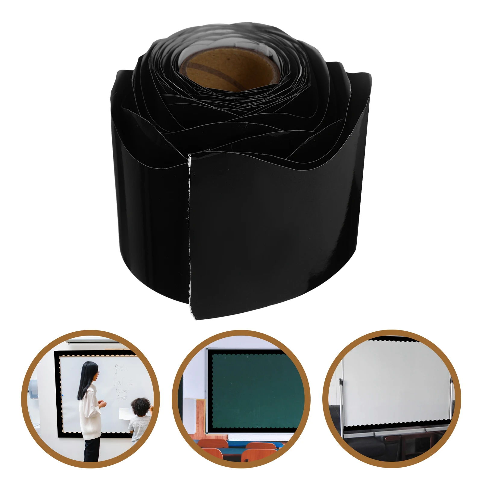 Waterproof Border Stickers Bulltin Board Decor Decorative Black Classroom Bulletin