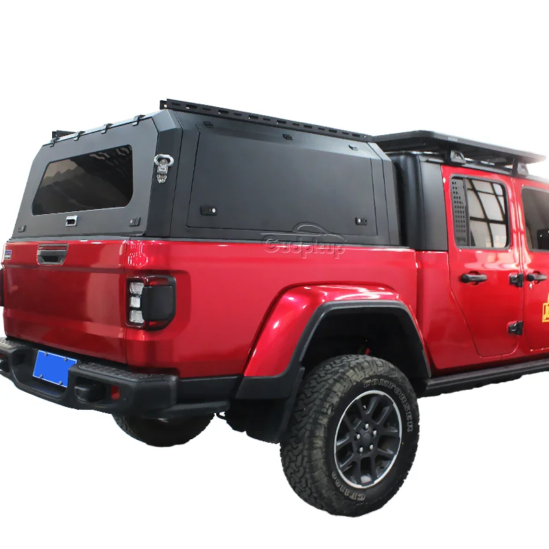 Beneficio de acero doble cabina Hardtop 4x4 camioneta cama dosel Topper Jeep gladiador otro Popular Ford Mazda Chevrolet Isuzu Hilux