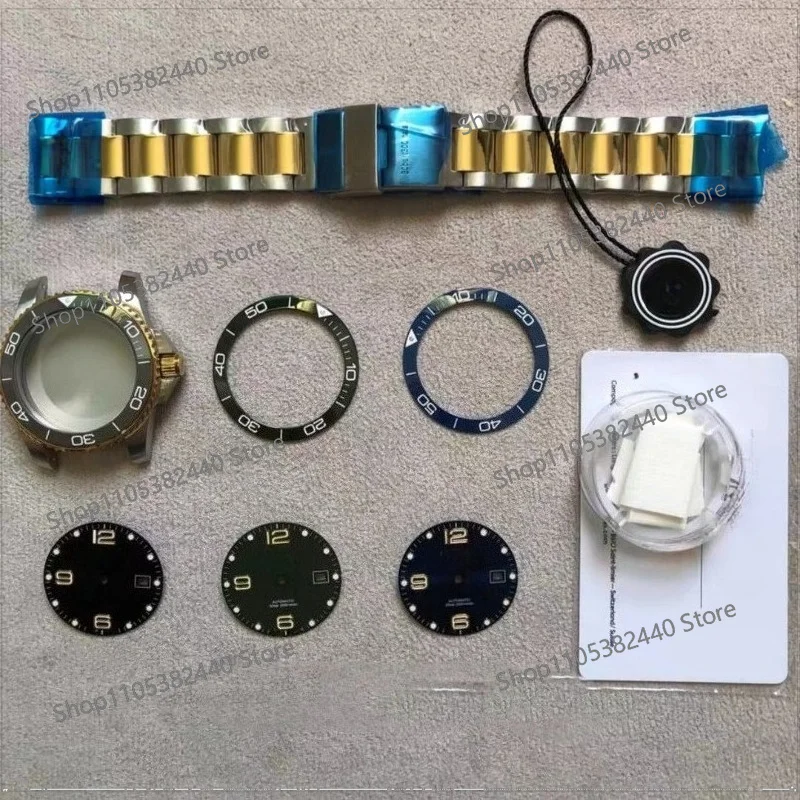 For Watch Accessories, Substitute Gold 2824 Pt5000 Movement Case Full Set, Sapphire