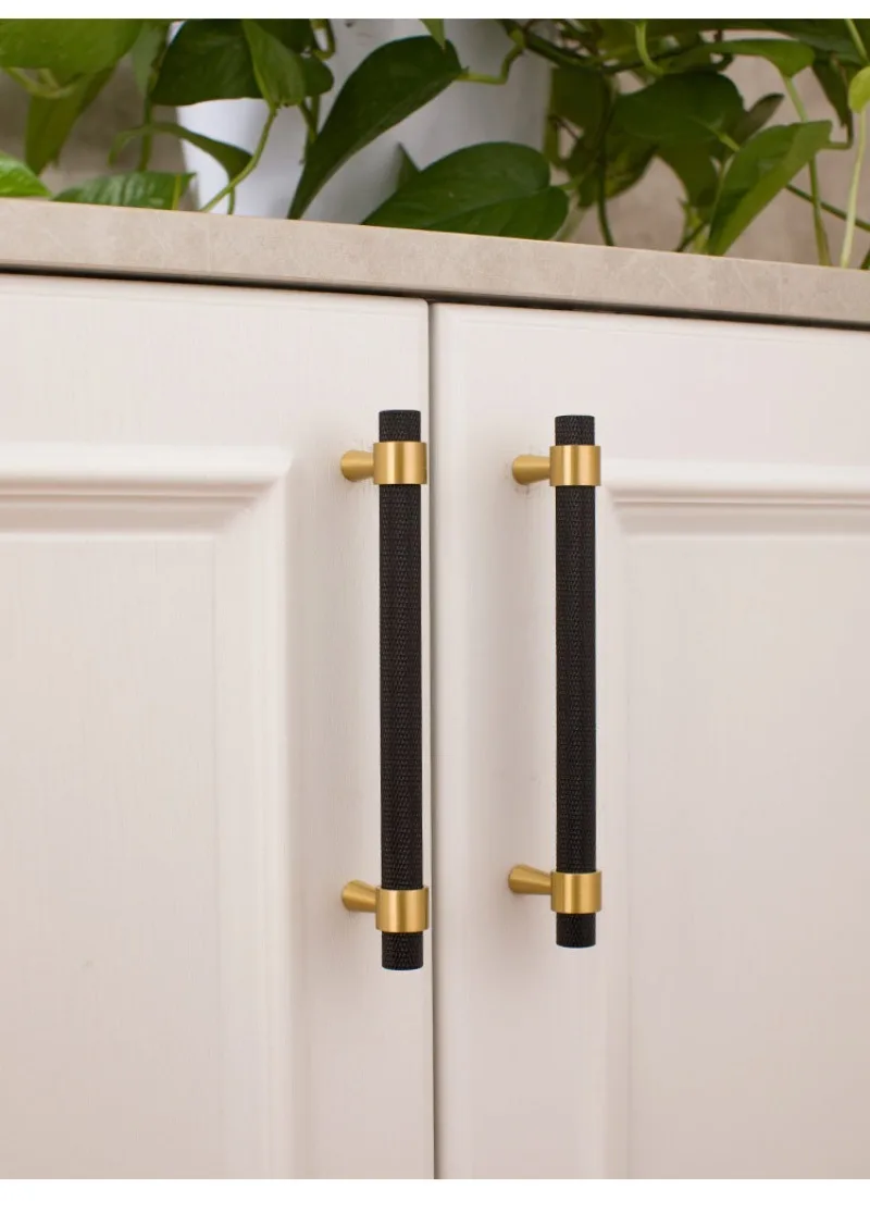 Diamond Cut Cross Knurl Pattern Brass Cabinet T-bar Pulls, Furniture Handles for Kitchen Drawer Wardrobe Cupboard