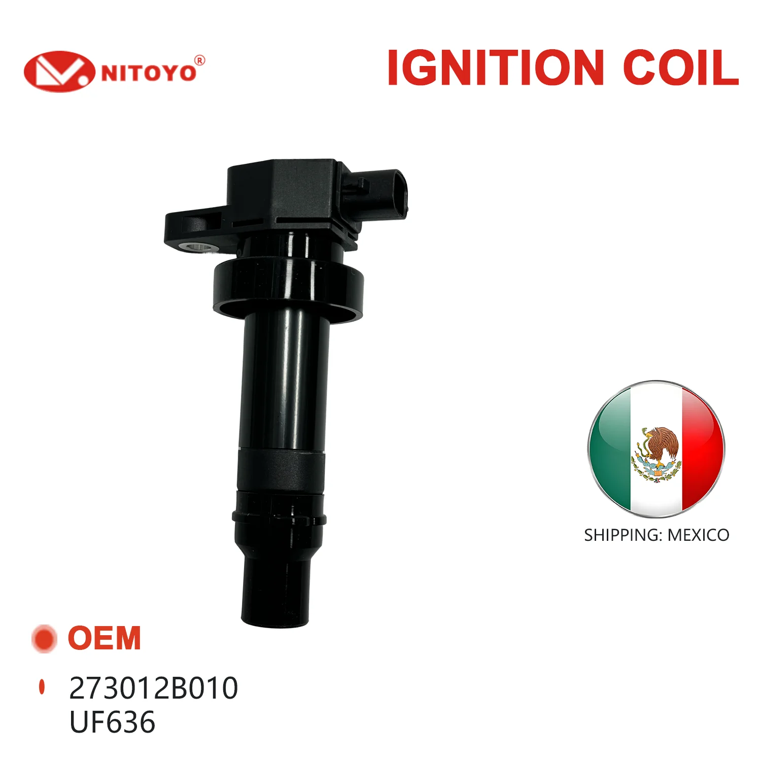 NITOYO Bobina De Encendido Para Kia Rio 2012-2020 1.6L Soul Hyundai Accent Veloster Creta Dodge Attitude 273012B010 27301-2B010