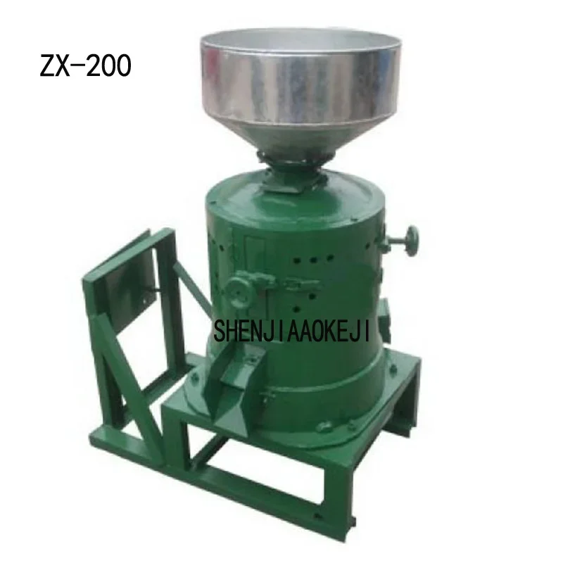 Arroz Paddy Rice Husk Peeling Machine, ZX-200 Corn Grain Grinder, Alta saída Peeling Rice Mill, 380V, 1Pc