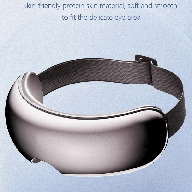 3D 視覚化振動暖かい加熱空気圧ワイヤレススマートアイマッサージ熱 3 モード 8 ゾーン折りたたみ式アイマッサージャー