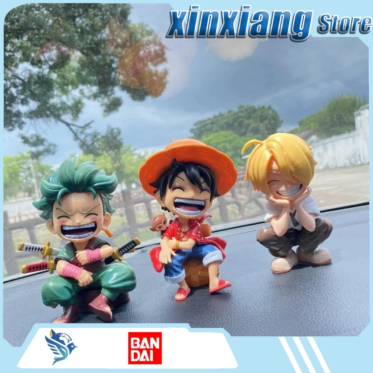 

Декоративные элементы для автомобиля Bandai One Piece, украшения для интерьера автомобиля, декоративные сувениры, комиксы, модные игрушки.
