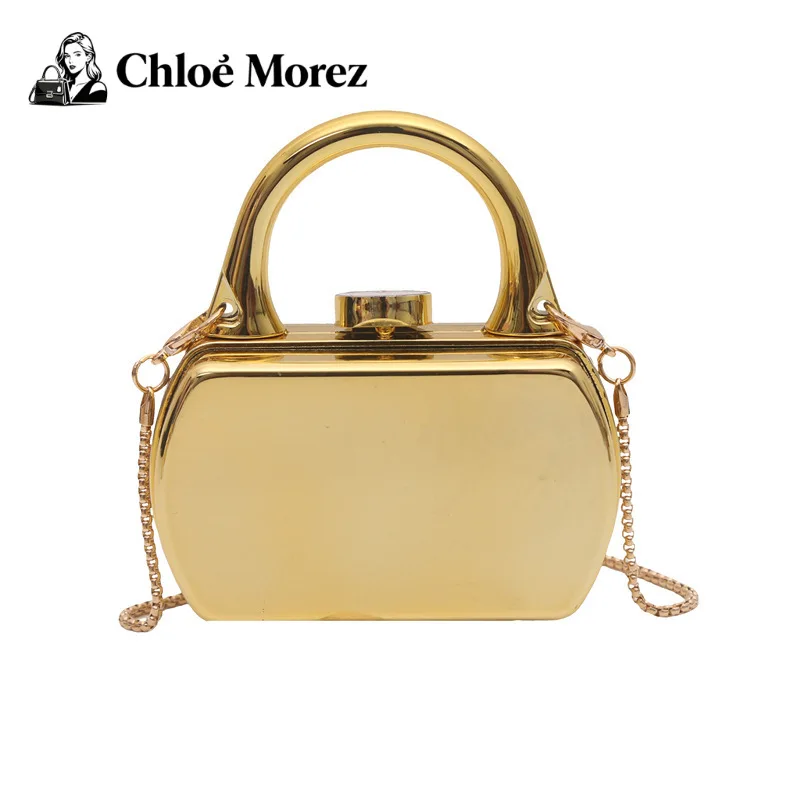 

Lipstick Bag Glossy Shoulder Women's Versatile Chain Acrylic Box Bag