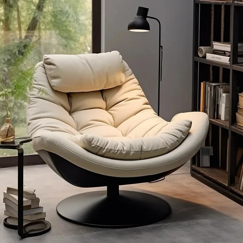 Lazy Sofa Chair,living Room Designer,single Sofa Chair,rotatable Italian Style Light Luxury Study, Balcony, Leisure Lounge Chair
