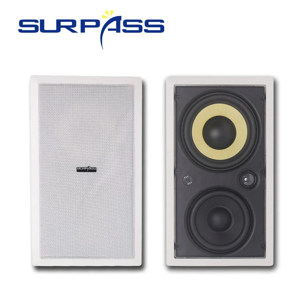 

Rectangular Coaxial Ceiling Speaker 160W Recessed Passive In Ceiling Wall Speaker Audio Sound System for Home Theater Hotel Gym