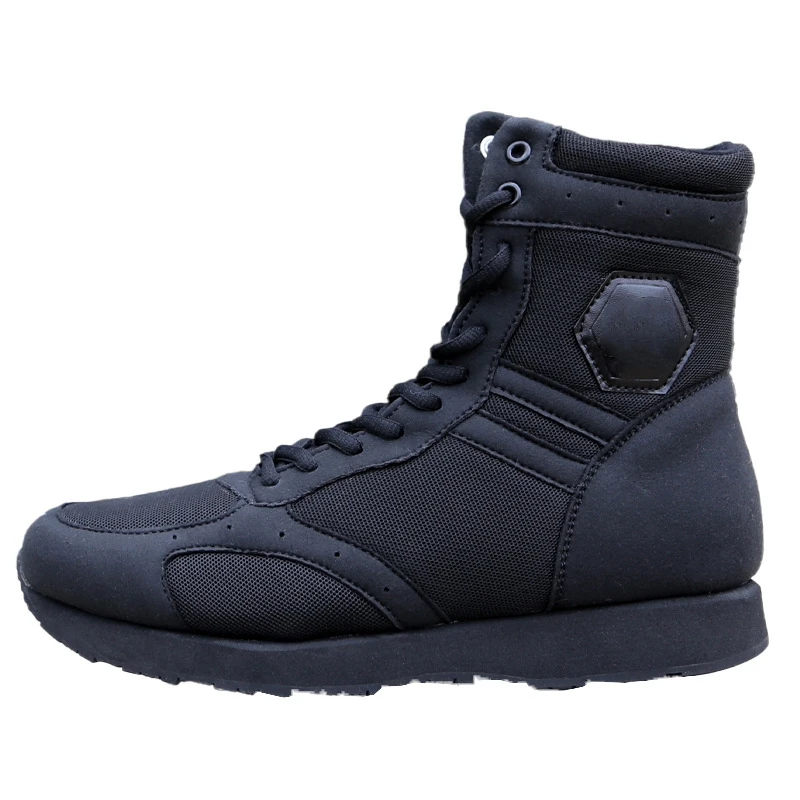 Ultralight Military Combat Boots Mens Black Work Shoe Outdoor Run Desert Hiking Shoes Army Training Tactical Boots Male Sneakers