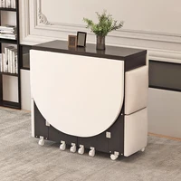 Folding Dining Table Set 4 Chairs Italian Nordic Luxury Dining Table Decorate Simple Mesas Y Sillas De Comedor Kitchen Furniture