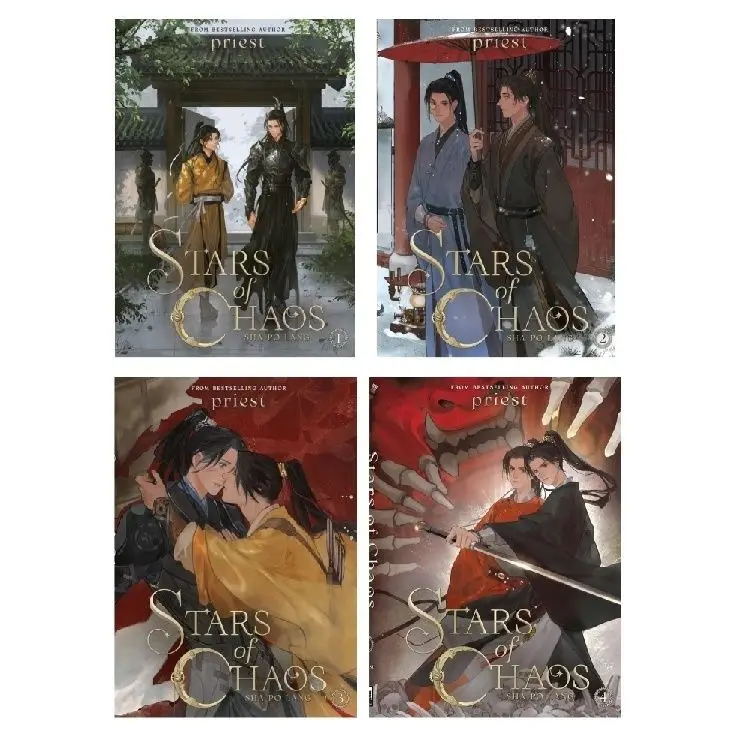 

New Arrive Chinese BL Novel Stars of Chaos: Sha Po Lang by Priest Vol.1-4 English Novel Chang Gen&Gu Yun