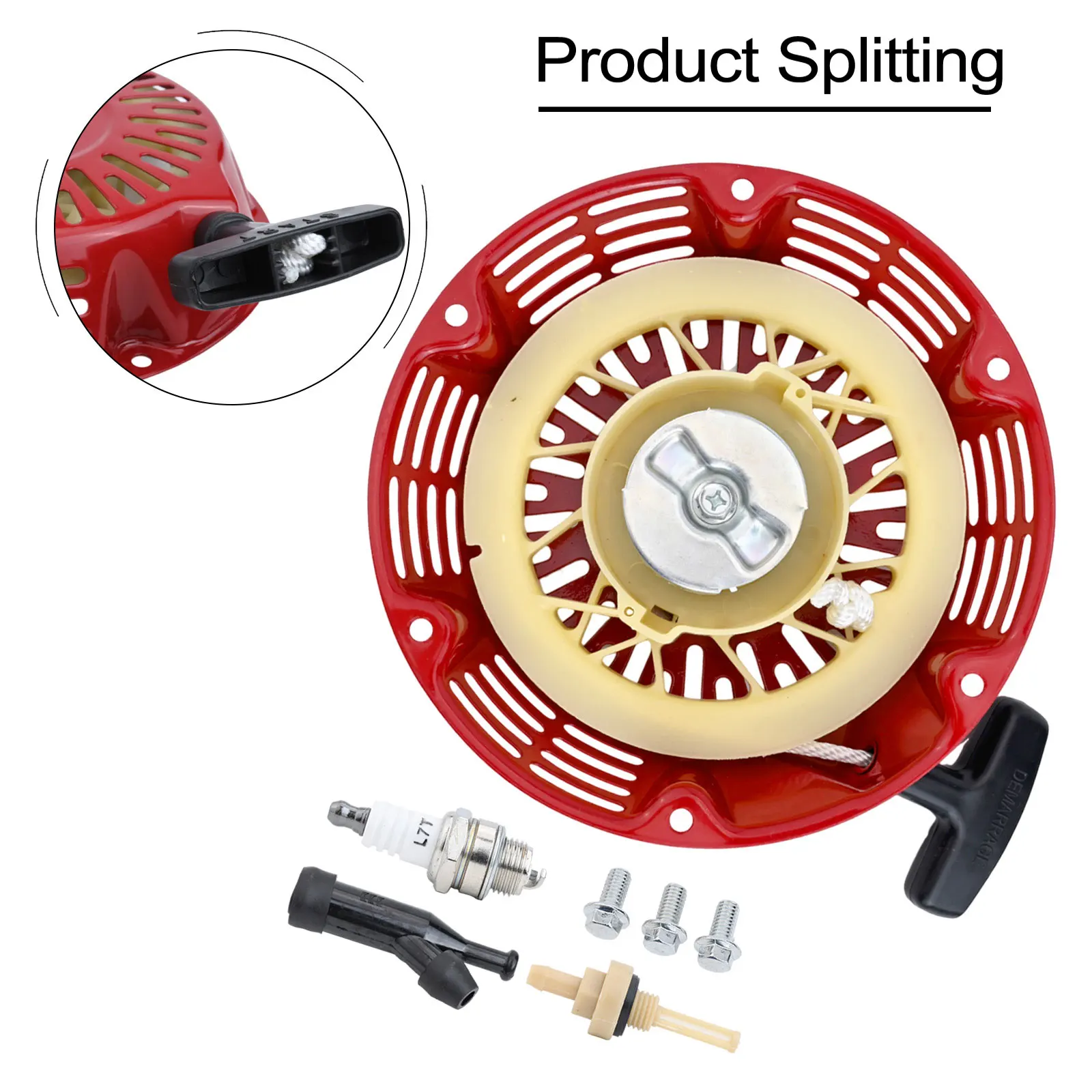 Red For Recoil Pull Starter For For Honda GX240 For GX270 173F 177F Engine Generator Water Lawn Mower Parts view 4