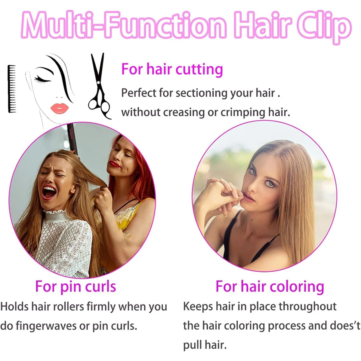 BABQ Pinzas para el cabello para secador de pelo Dyson y accesorios para secador de pelo Airwrap Styler Rose