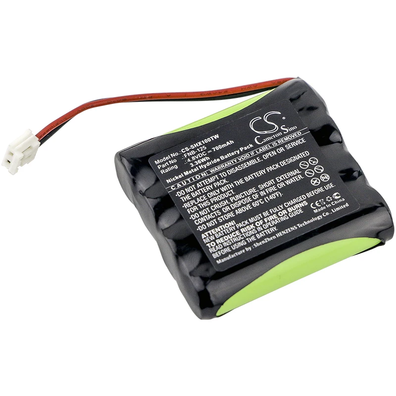 

Ni-MH Two-Way Radio Battery for Standard Horizon, 4.8V 700mAh, Compatible Models: HX100