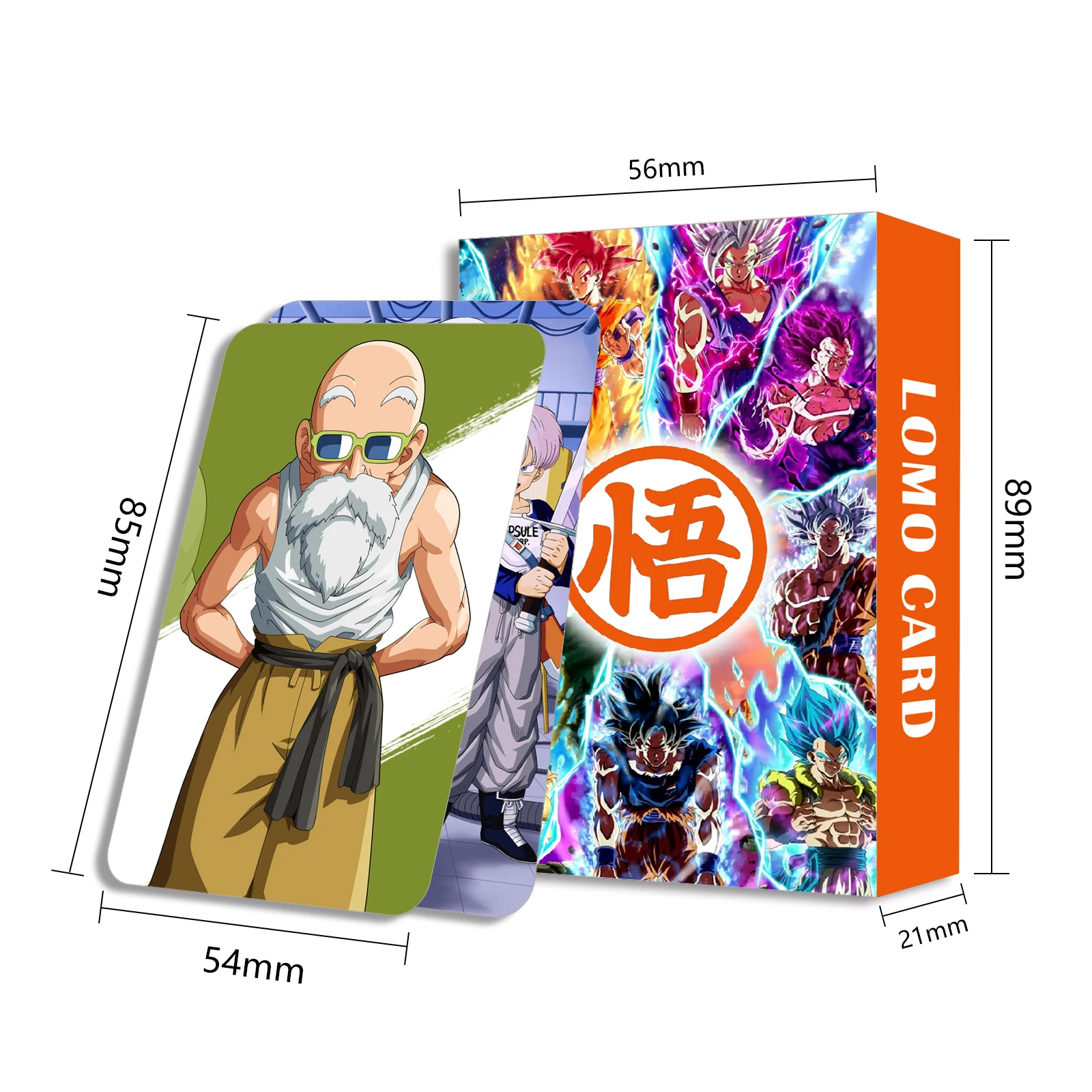 DRAGON BALL Lomo Kaart Een Stuk 1 pack/96pc Kaartspellen Met Sticker Postkaart Bericht Foto Gift Japanse Anime Fan Collectie Speelgoed