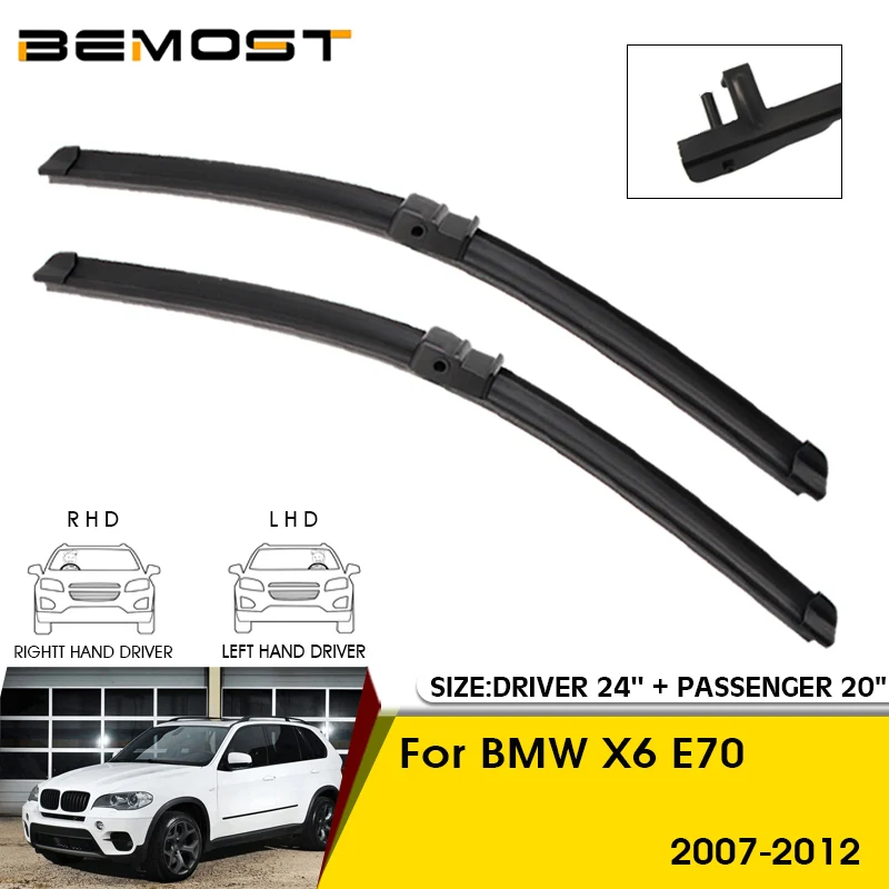 

Car Wiper Blades For BMW X6 E70 2007-2012 Windshield Windscreen Front Window Blades 24"+20" Car Accessories