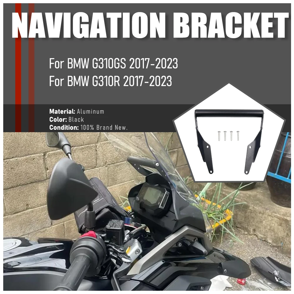 

Кронштейн для GPS-навигатора из алюминиевого сплава, держатель на руль для BMW G310GS G310R 2017-2023, аксессуары для мотоциклов