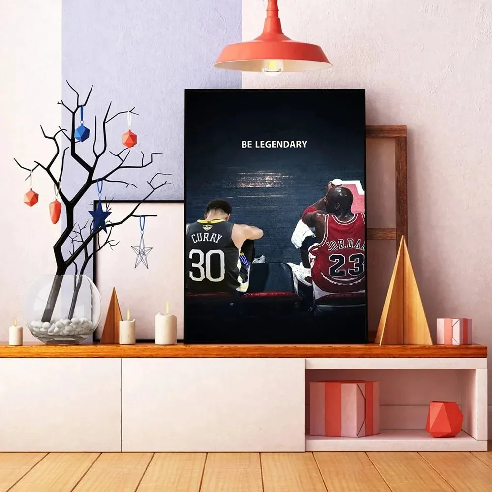 ملصقات نجوم رياضة كرة السلة مطبوعات قماشية ، S-Stephen ، C-cury ، C-cury ، فن جداري ، غرفة معيشة ، ديكور غرفة النوم