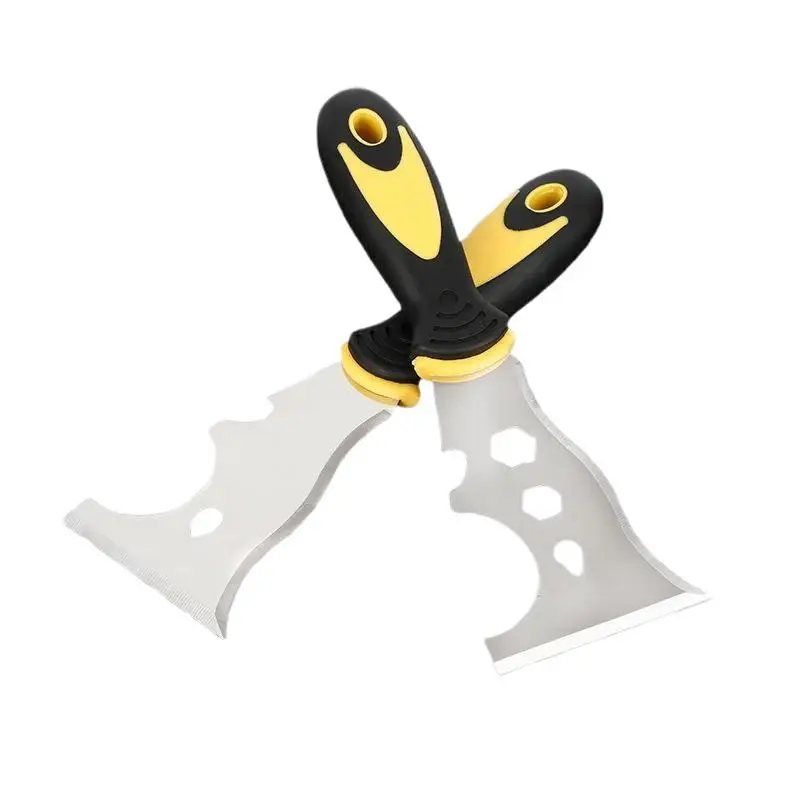 Multifun Putty Knife Scraper Thickened Stainless Steel Blade And Non Slip Handle For Home Renovation Wall Repair Paint Removal