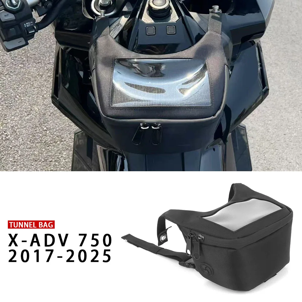 

2025-2017 подходит для HONDA X-ADV750 X-ADV 750, мотоциклетный скутер, туннельная сумка для топливного бака X ADV XADV 750, дорожная сумка, черная