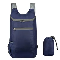 Mochila leve impermeável para caminhadas e viagens, feminina, bolsa dobrável para o ar livre, 20l