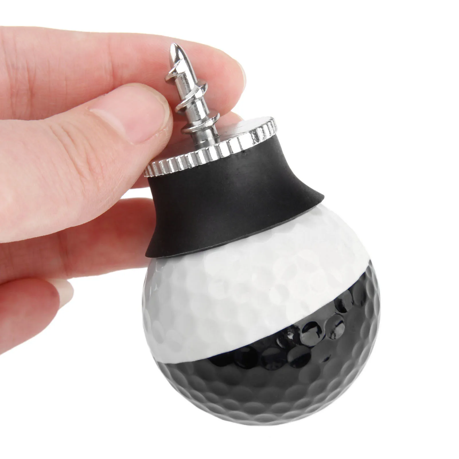 SURIEEN Mini Golf Ball Pick Up Retriever Tool For Putter Grip Golf Ball Pickup Rubber Suction Cup Metal Screw Golf Training Aids