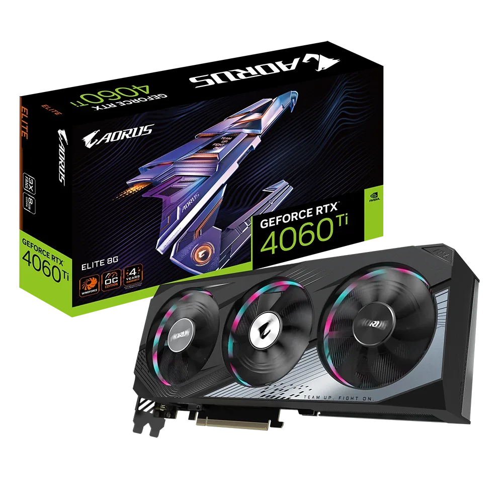 New Gaming Graphics Card  AORUS GeForce RTX 4060 Ti ELITE 8G For Gaming Desktop 4060 ti GPU