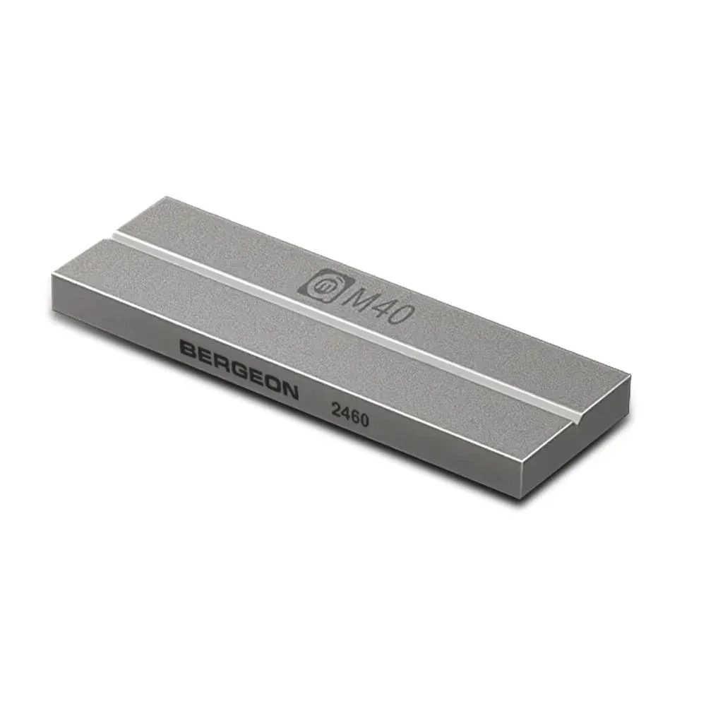 Bergeon 2460 Sharpening Plate for Tweezer Tips 6x75x25mm Watchmaker Tool