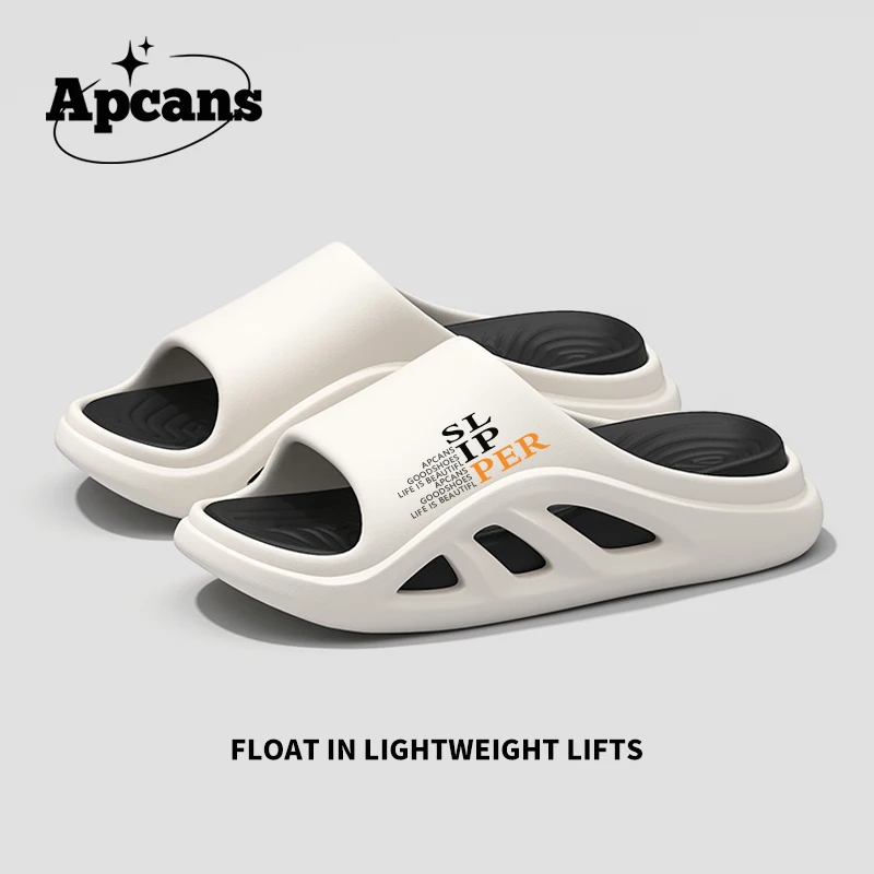 

Мужские шлепанцы на мягкой подошве из ЭВА, новые летние мужские тапочки, дышащие полые пляжные сандалии, легкие удобные домашние шлепанцы, мужская обувь