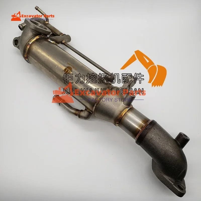 For Kobelco 200 210 250 260-8/J05 Engine EGR Pipe exhaust gas pipe cooling branch pipe Excavator Parts