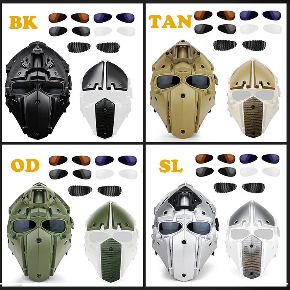 Tactical Helmet High Quality Protective Paintball Wargame Helmet Outdoor Airsoft Shooting Full Mask Protect FAST PC Helmet