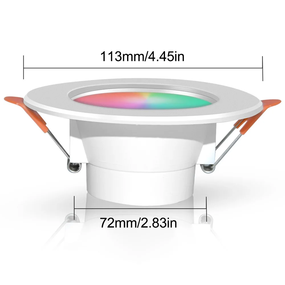 15 واط LED النازل بلوتوث LED الذكية ضوء السقف استشعار الحركة 220 فولت 110 فولت عكس الضوء RGB مصباح APP التحكم عن بعد الحياة الذكية