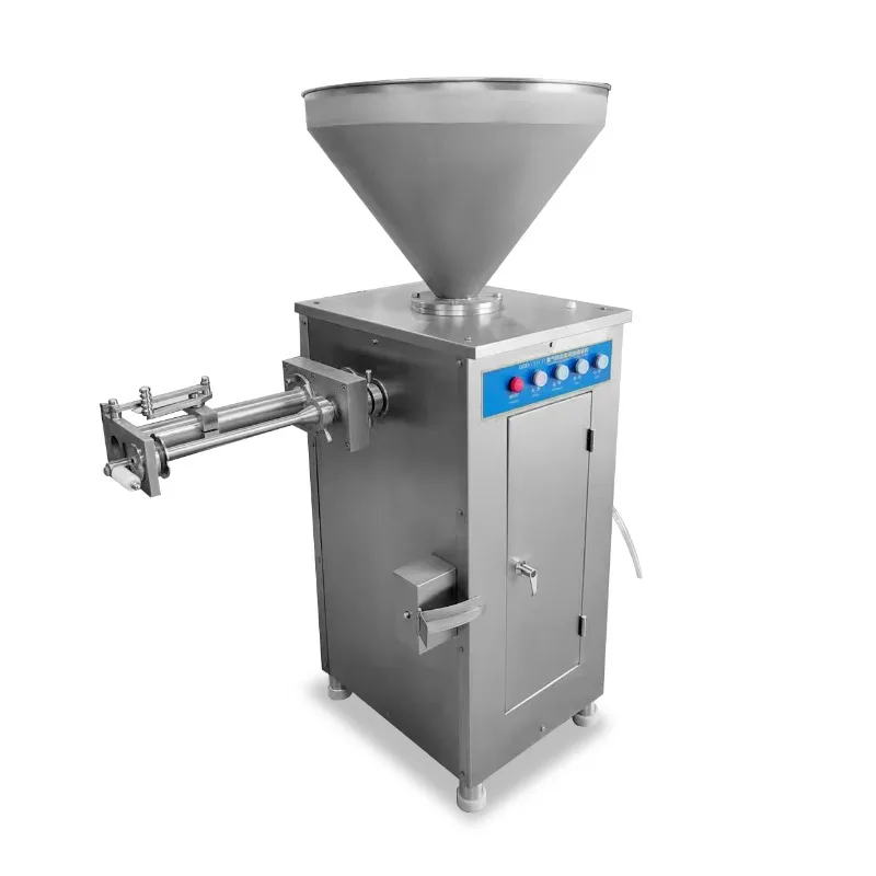 Remplisseur de saucisses pneumatique automatique avec trémie de 30l, capacité de sortie de 300 kg/h, avec composants de noyau de roulement de pompe à moteur