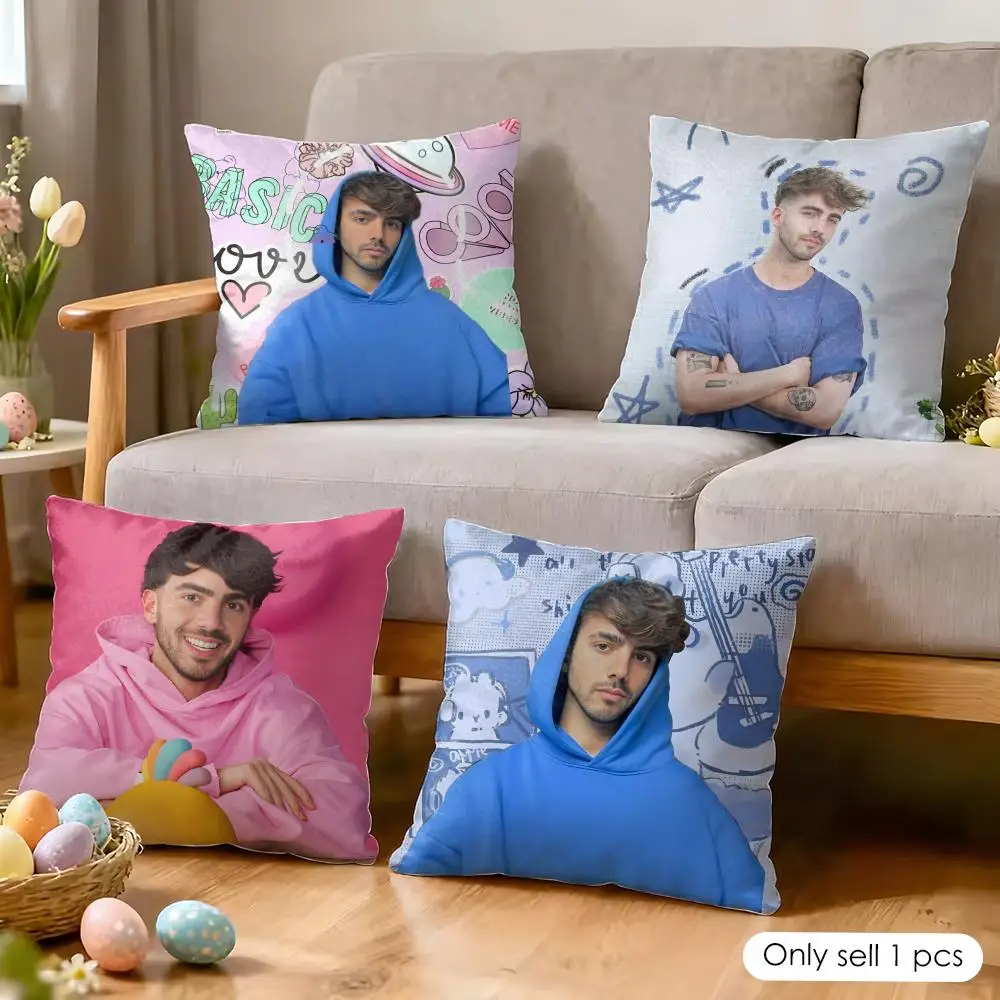Celebrity Fede V-Vigevani Cushion Cover Silky Short Plush Invisible Zipper Dustproof Sofa Pillow Case for Home Decor
