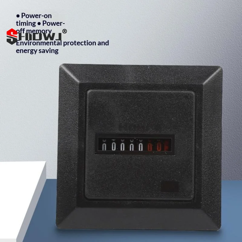 0-99999.9 Hour Meter AC 220-240V Digital Meter Gauge Hermetic Counter 50Hz Hourmeter Gauge Industrial Standard Electrician Tool