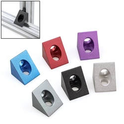 4Pcs Openbuilds V-slot Angle Corner Connector 90 Degree Angle Bracket Support for 2020 Aluminum Profile 3D Printer Parts